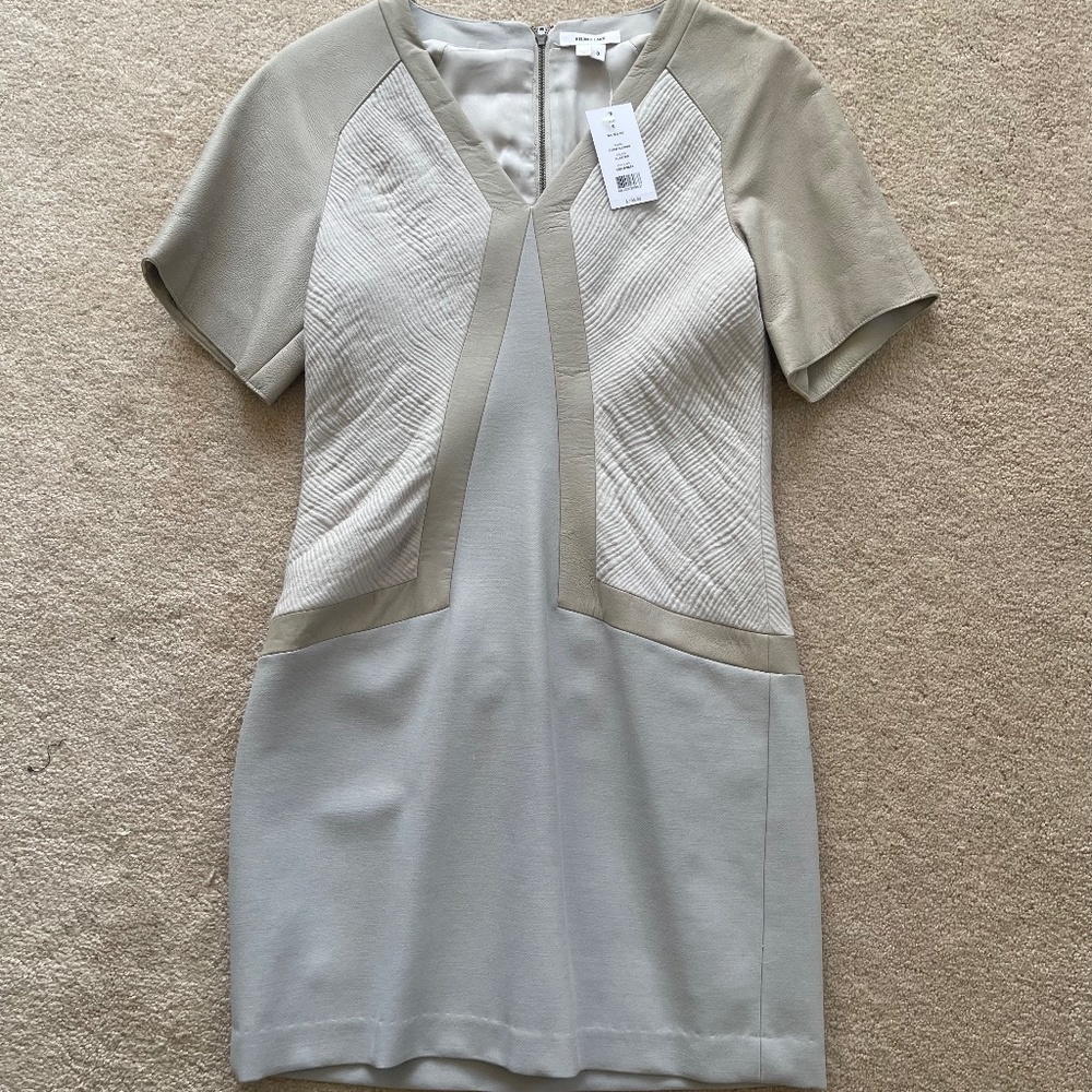 NWT Helmut Lang Leather Mini dress